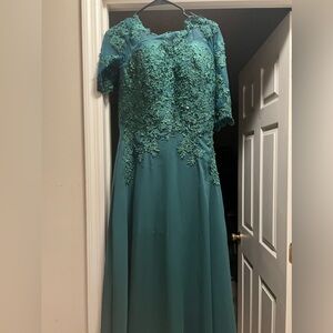 Wedding  mother of bride worn once and cleaned.